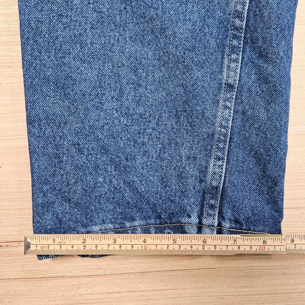 Wrangler Authentics Jeans Mens 44x28 Blue Regular Fit Denim ZM100SW Workwear NEW